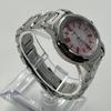 Б/у, в отличном состоянии, рабочие радиоуправляемые солнечные часы Seiko Lukia с розовым циферблатом, круглый корпус.