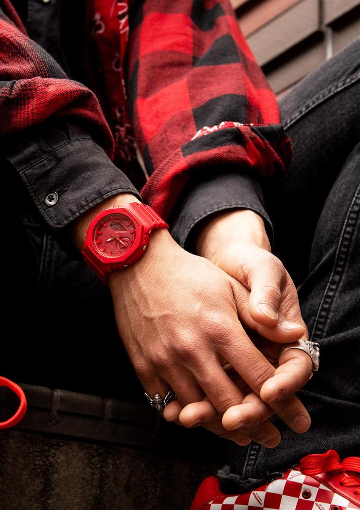 Watch Carbon Core Guard Red [Casio] G-Shock [] GA-2100-4AJF Men's