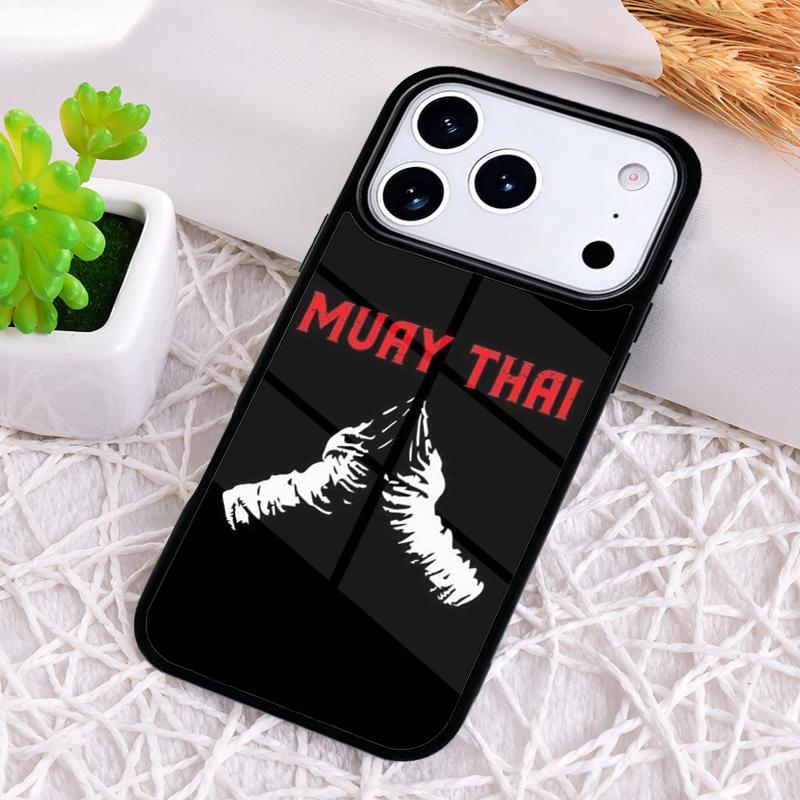 Muay Thai Knee Shockproof Phone Case for iPhone 17 Air 16e 15 11 12 14 13 Pro Max Cover Coque