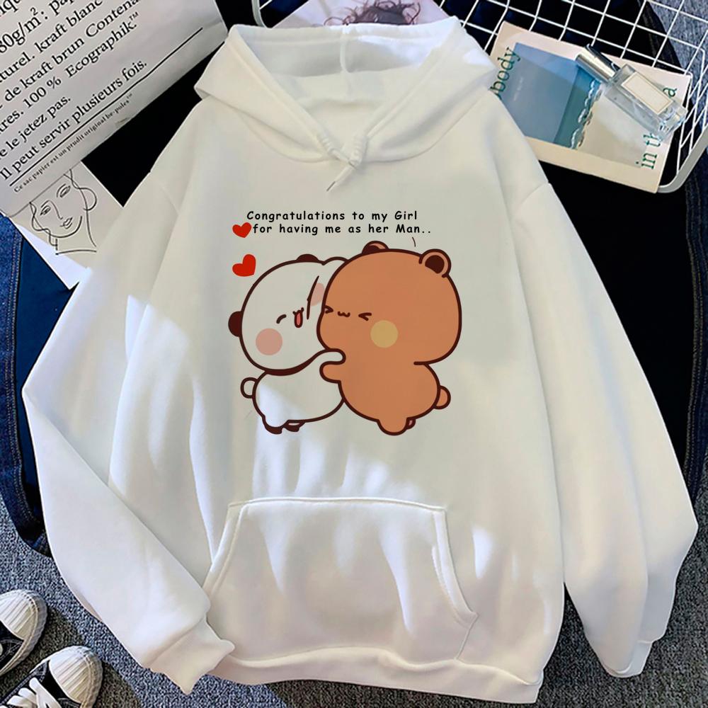 Толстовки Bubu Dudu, женские толстовки унисекс Kawaii, эстетичная уличная одежда 2023, женские японские толстовки