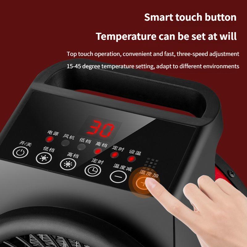 Small Fast Heating Warm Air Blower Household Bathroom Electric Heater Industrial High Power Hot Air Fan