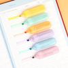 1/6 шт. Кавайные хайлайтеры пастельных тонов в виде кошачьих лапок, маркеры для рисования, граффити, флуоресцентные ручки, милые канцелярские товары, школьные принадлежности