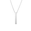 2023 Fashion Black Rectangle Pendant Necklace Men Collar Trendy Simple Stainless Steel Chain Women Necklace Jewelry Gift
