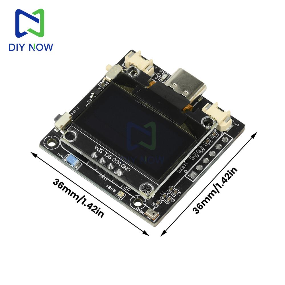 ESP32-C3 SSD1306 Интеллектуальный модуль голосового общения 0,96-дюймовый OLED Плата разработки робота Xiaozhi AI Встроенная 16 МБ NOR Flash