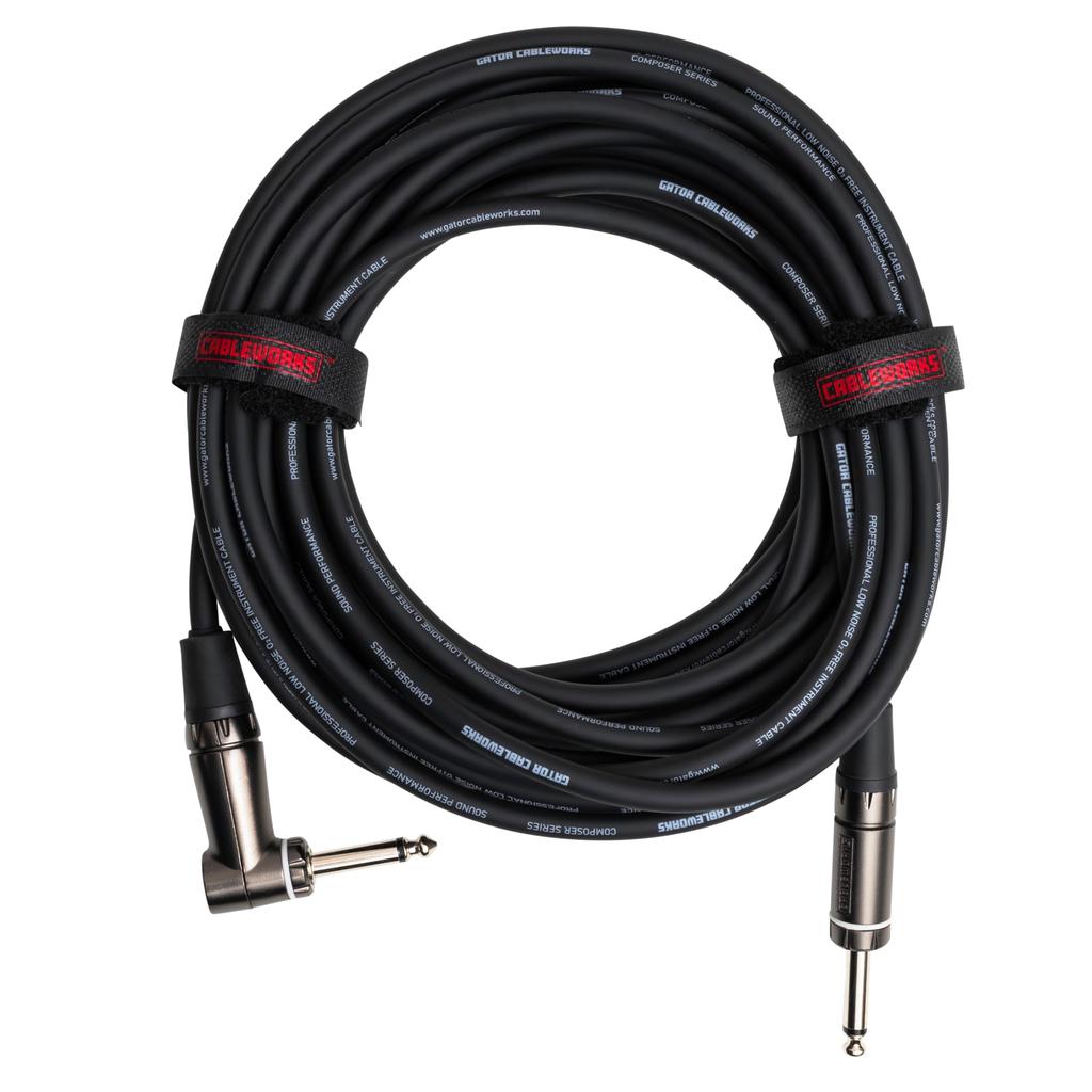 Cableworks by Gator Cases Cableworks Shielded Cable for Composer Series Guitar/Bass (30ft S/L) GCWC-INS-30RA []