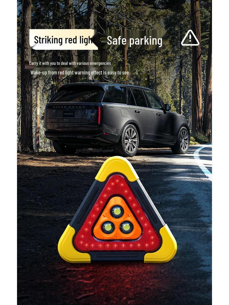Автомобильный треугольный знак аварийной остановки