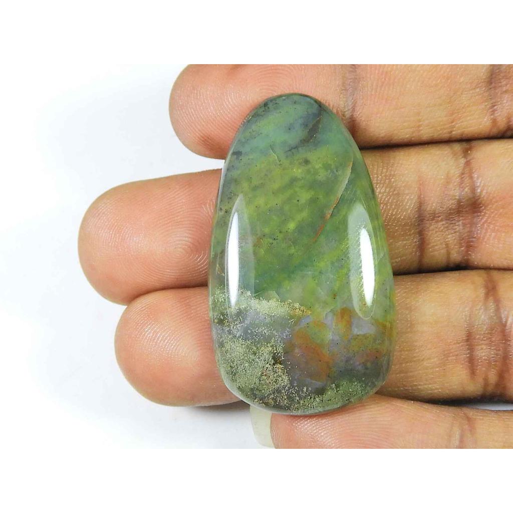 65Cts. Натуральный африканский кровавик овальный кабошон россыпью драгоценный камень 25X43X07 мм SK-1832