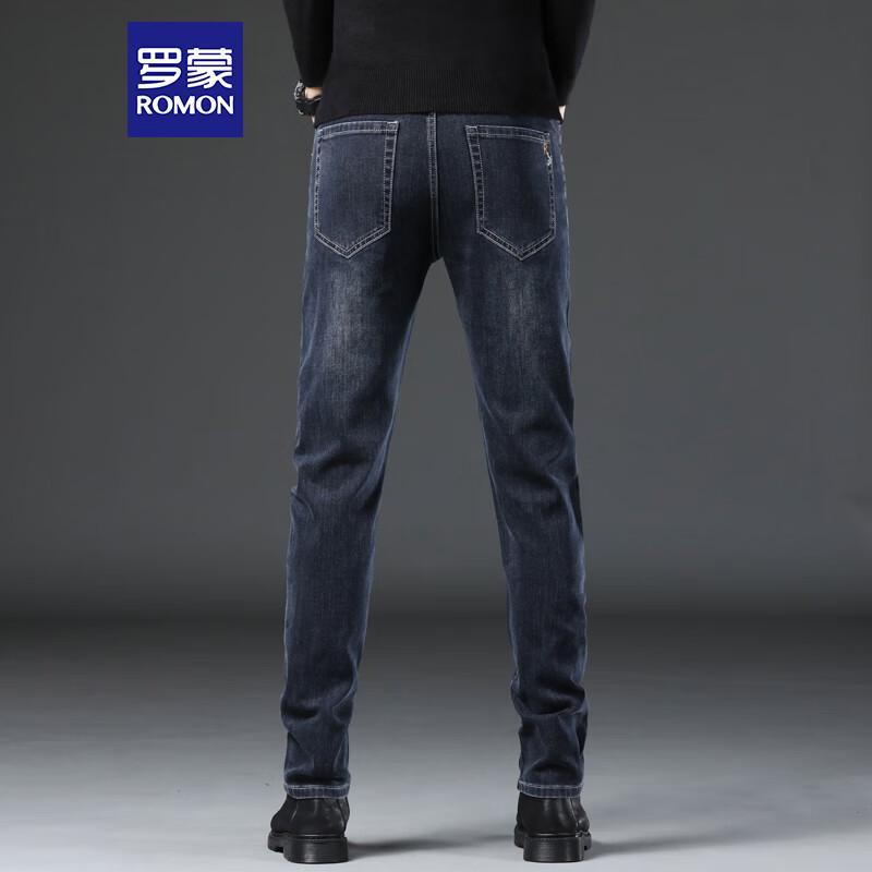 ROMON Men's 9018 Stretch Straight-Fit Jeans