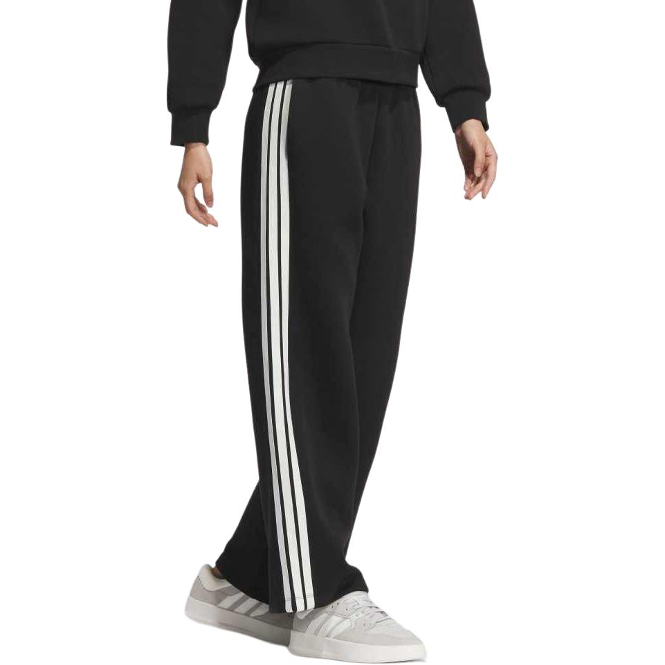 adidas AW24 Sports Lifestyle Series Полосатые удобные трикотажные спортивные брюки, приятные для кожи, женские брюки, черные JZ1642