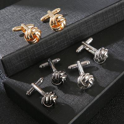 Новые золотисто-серебристо-черные круглые запонки для мужчин, ювелирные аксессуары, запонки для джентльмена, роскошные ювелирные изделия