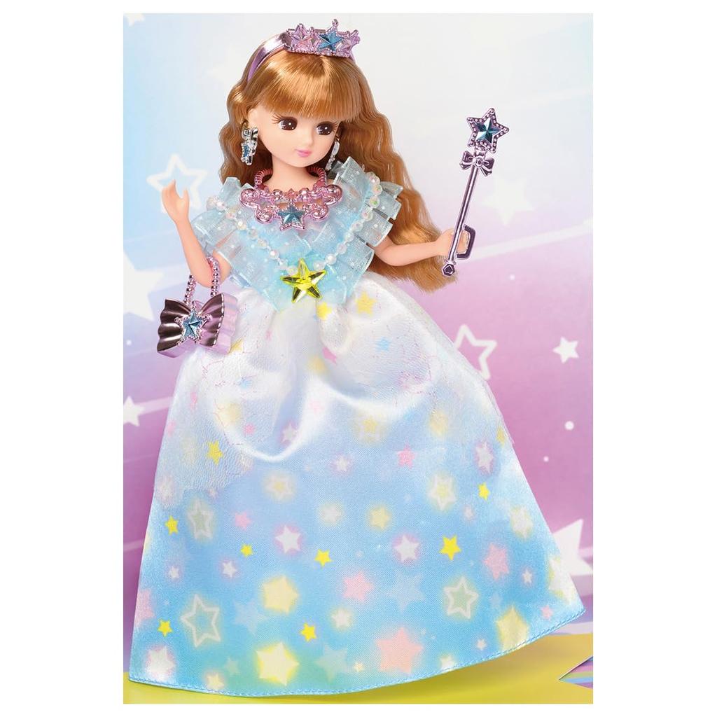 TAKARA TOMY Doll Shiny Star Princess Play Toy Ages Licca-chan LD-03 Dress-up 3+