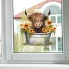 Bull 's-head Sunflower Glass Doors and Windows Home Beautification Decorative Wall Stickers