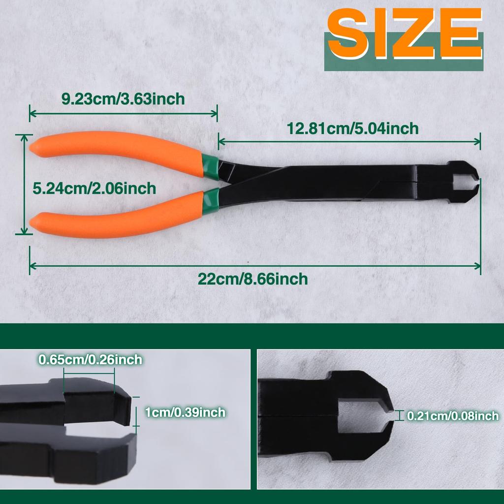 SPEEDWOX Snap Ring Snap Ring Trim Clip Ring Trim Clip Trim Metal Panel Clip Removal Comfort Grip Professional Automotive Repair Universal Straight