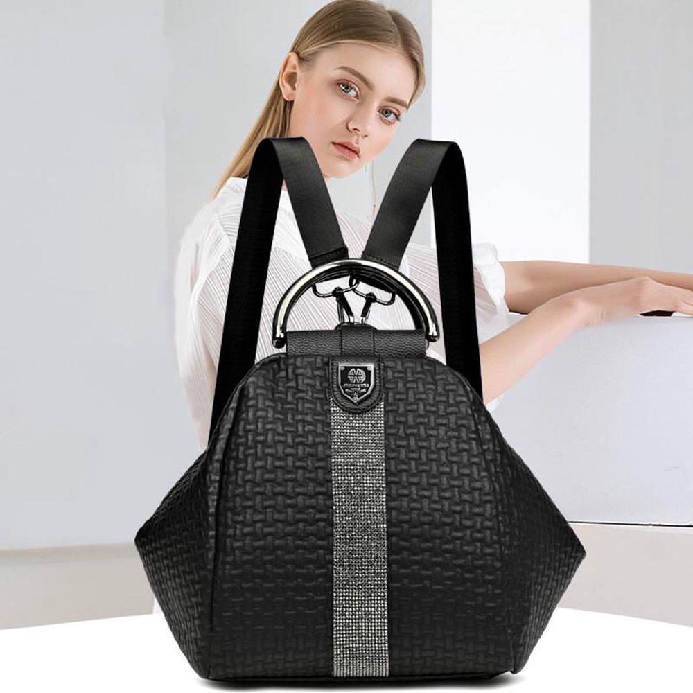 Women Bags Women Backpack Multi-functional Fashion Diamond Backpack