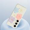 For Samsung Galaxy S25 FE Case Four Color Flowers Pattern Printing Straight Edge TPU Phone Back Cover