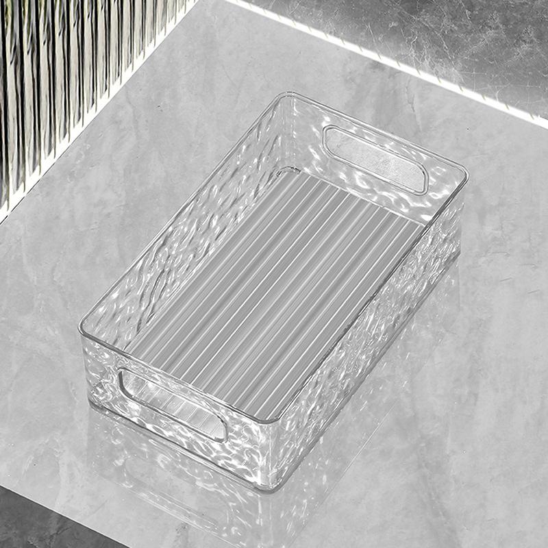 Корзина для сортировки и хранения косметики High Beauty с легким роскошным узором Glacier, штабелируемая коробка для хранения