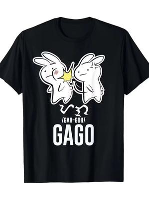 Men'S Funny Filipino Humor T-Shirt - Black Casual Tee with "I Gago Gaga" Cartoon