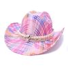 Западная ковбойская шляпа Цветная полосатая Шляпа для фестивальной вечеринки Универсальная Шляпа рыцаря Джазовая шляпа