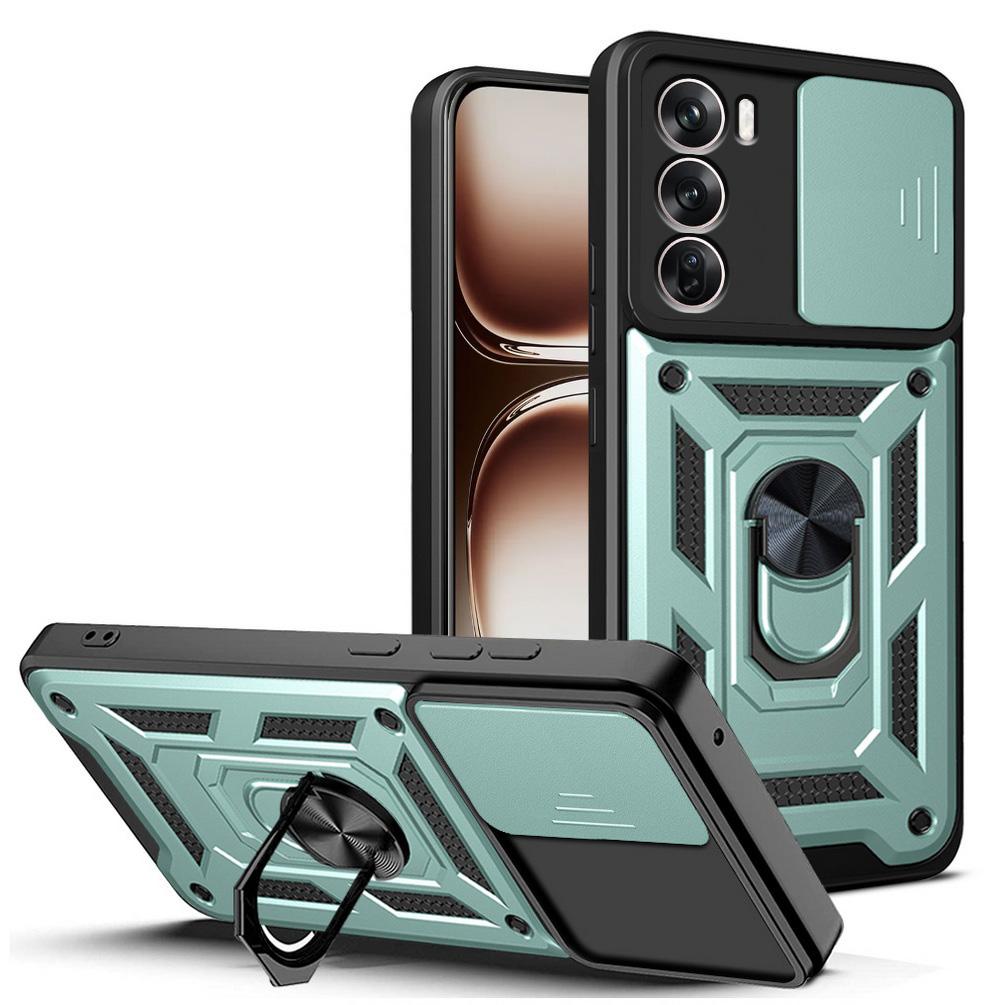 Военный защитный чехол для камеры с держателем Armor для OPPO Reno 12 11F 11 10 Pro 10 8T 8 7 Pro 7Z 6 6Z 5 Find X5 Lite Ring Stand противоударный защитный чехол
