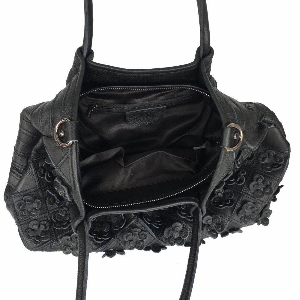 Винтажная женская сумка кроссбоди из натуральной кожи с цветочным принтом – ромбовидный узор, универсальная и повседневная