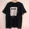 Oasis Rock Ретро Уличная одежда Бренд Чистый хлопок Футболка Летняя С круглым вырезом Пуловер Мужская и женская С принтом С коротким рукавом Футболка