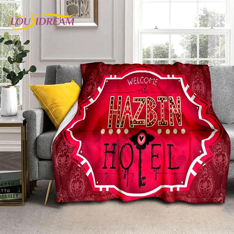 2025 H-Hazbin Hotel Чарли Мультяшное Мягкое Одеяло, Мягкий Плед для Дома Спальни Кровати Дивана Пикника Путешествия Покрывало Детский Подарок