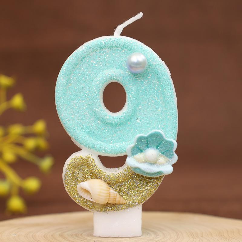 Numbers Birthday Candles Beach Ocean Birthday Cake Party Decoration Candles 1st Birthday
