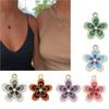 10 Pcs Colorful Flower Pendants Five Petal Flower Charm Jewelry DIY Accessories for DIY Necklace Bracelet Jewelry