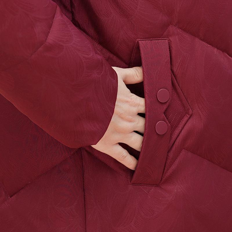 Зимнее короткое пуховое пальто для женщин, винтажная верхняя одежда больших размеров с капюшоном, элегантная, толстая, теплая, с вышивкой, пуховик, женские парки