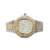 MISSFOX Womens Gold Hip Hop Watch Arabic Numeral Dial Quartz Wristwatch