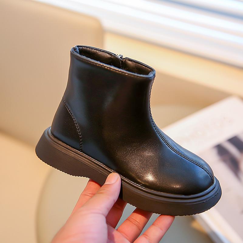 Ботинки Martin для девочек, осенние и зимние, новые детские ботинки для девочек, иностранные, черные, короткие, весенние и осенние, одинарные ботинки