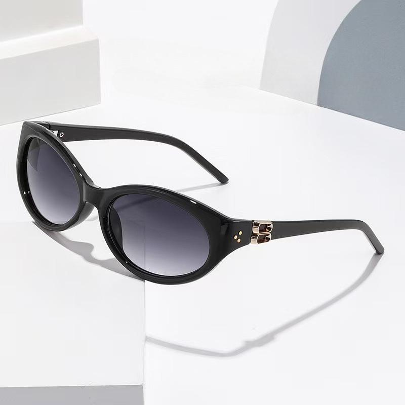 Модные солнцезащитные очки «Кошачий глаз» высокого класса, устойчивые к УФ-лучам, для сценических выступлений, уличной фотографии, популярные декоративные очки