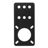 NEMA 17 Anodized Aluminum Stepper Motor Mounting Plate 3D Printer Accessories(Black)