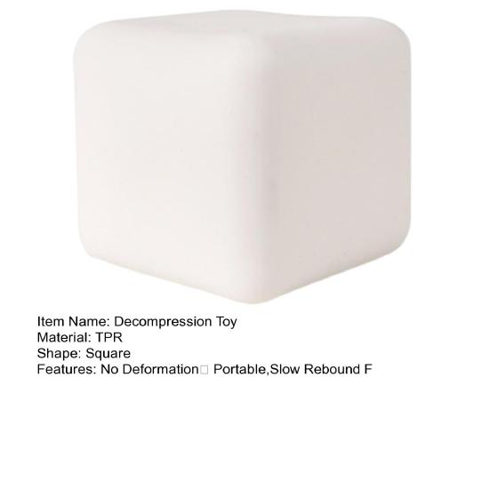 Игрушка для снятия стресса, сжимающая тофу, медленный отскок, игрушка-фиджет из тофу, не деформируется, портативная, развлекательная, реалистичная игрушка из тофу для детей и взрослых
