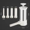Rust-proof Steel Sausage Meat Stuffer Horizontal Sausage Maker Homemade Kitchen Meat Sausage Maker Tool Sausage Filler