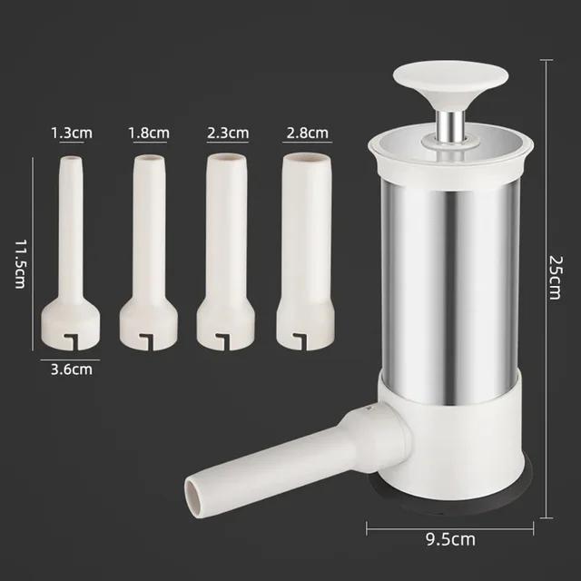 Rust-proof Steel Sausage Meat Stuffer Horizontal Sausage Maker Homemade Kitchen Meat Sausage Maker Tool Sausage Filler