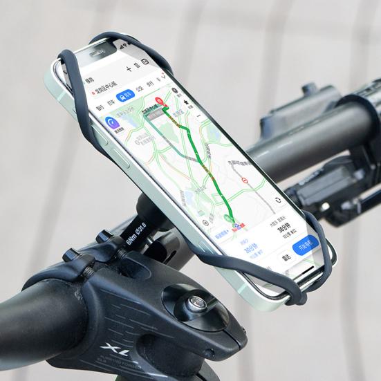 Велосипедный силиконовый держатель для телефона на руль, вращающийся на 360 градусов, противоскользящий, ударопрочный, для горного шоссейного велосипеда