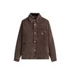 Kith Washed Corduroy Brixton Puffed Shirt Jacket Saddle Men Tops Brown KHM010915-201