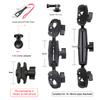 Motorcycle Bike Panoramic Monopod Handlebar Double Clip Bracket for Insta360 One X2 GoPro 11 10 9 Selfie Stick Camera Accessory