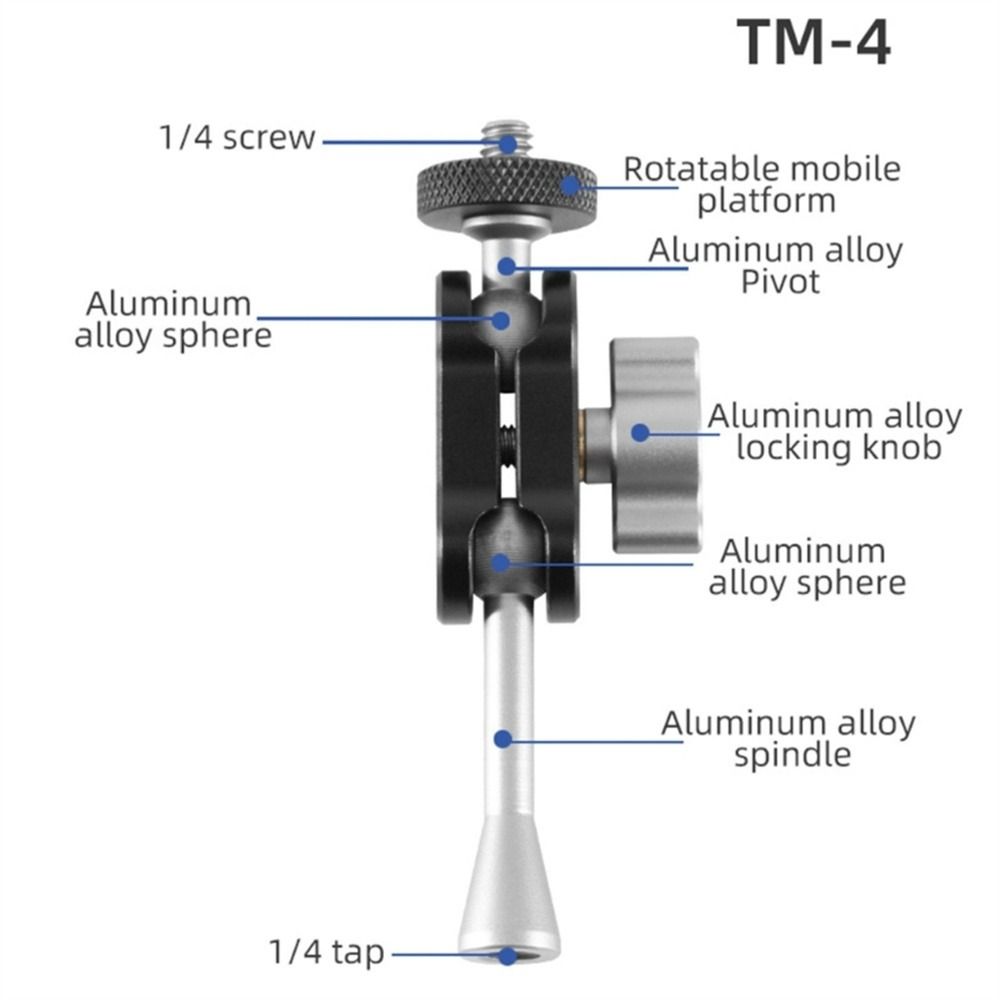 Double Ball Head Ball Magic Arm Aluminum Zinc Zinc Alloy Magic Arm Bracket Camera Magic Arm  LED Video Light