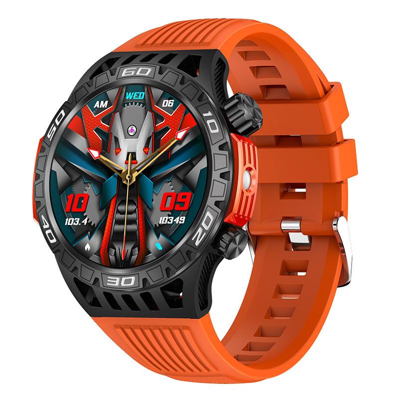 Умные часы HT22 IP68 Водонепроницаемые мужские оригинальные часы с Bluetooth-звонком, монитором здоровья, светодиодным фонариком и 100+ спортивными режимами
