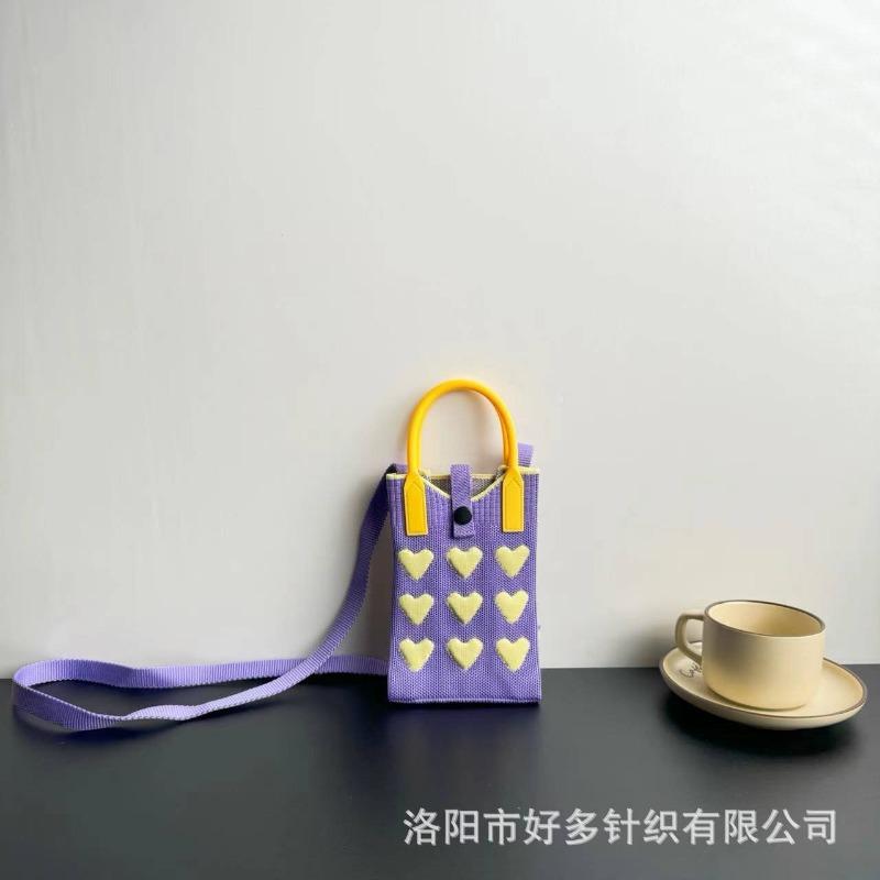 Любовь сумка для мобильного телефона дофамин универсальная вязаная сумка модная сумка-мессенджер через плечо высококлассная новая модель