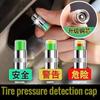 4pcs Car Tire Pressure Indicator Tire Pressure Gauge Indicator Alert Monitoring Valve Cap Sensor External Valve Detection