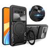 Бронированный магнитный металлический держатель-кольцо Funda для Google Pixel8 Pro Case Slide Camera Lens Back Cover для Pixel 8 Pro 8Pro Protect Shell