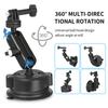 K01LP For GoPro Extension Rod Sucker Mount Bracket Action Camera Car Home Support Stand