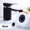 Plastic Sink Basin Faucet Brass Insert Chrome Ring Bathroom Hole Cap Overflow Cover
