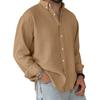 Men's Loose Classic Lapel Multi-pocket Industrial Work Shirt Top