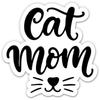 Кошка Мама Милая Кошечка с Усами - 3-дюймовая виниловая наклейка - для автомобиля, ноутбука, бутылки с водой, телефона - водонепроницаемая наклейка