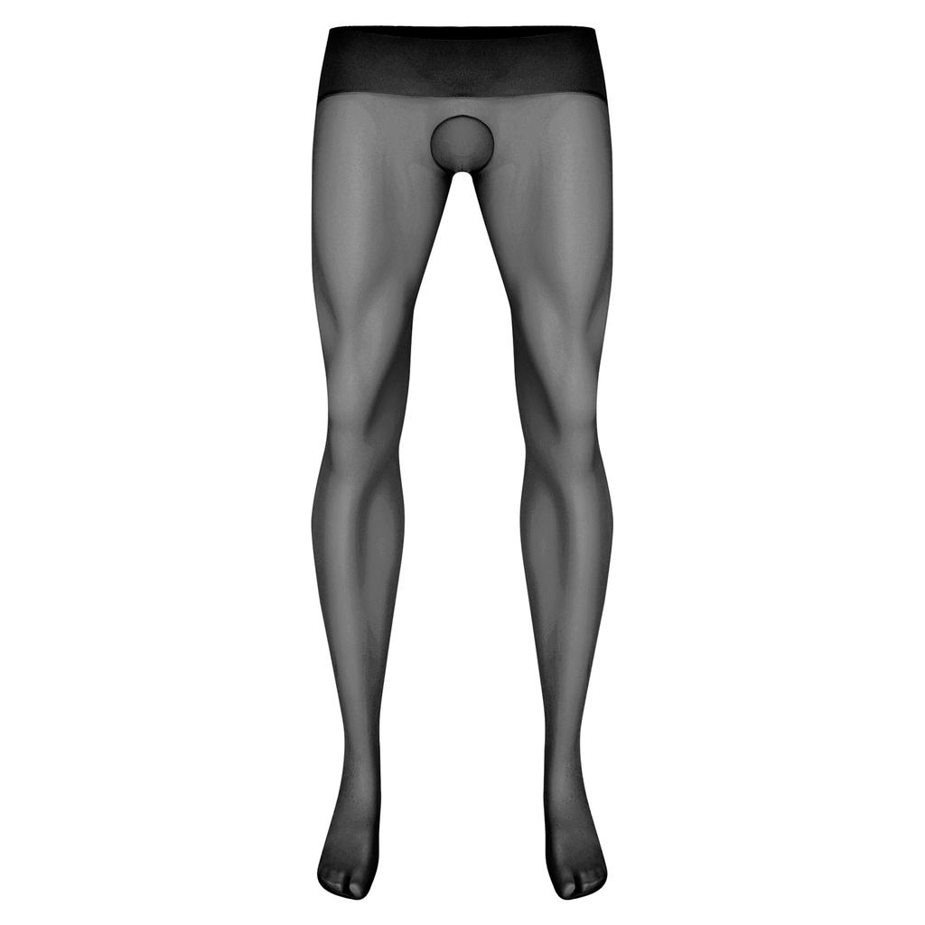 Мужские Ультратонкие Эластичные Колготки Чулки С Высокой Талией Бесшовные Прозрачные Леггинсы Одежда Для Сна