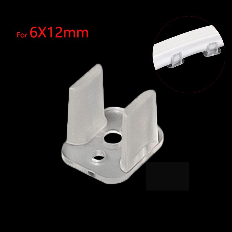 Неоновая лента LED Фиксирующие клипсы Держатель Соединитель Аксессуары 6мм 8мм 10мм 12мм 15мм 18мм 20мм Для фиксации неонового света COB Светодиодная лента Пряжка